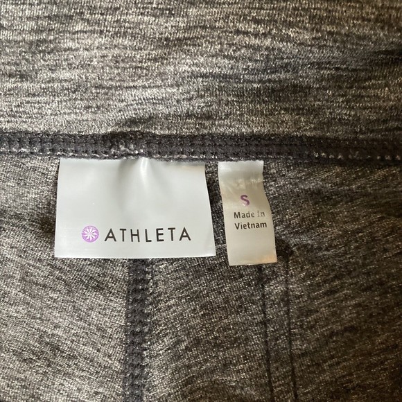 Athleta Women's Size Small Metro High Waisted Legging Gray Pockets - Picture 9 of 9
